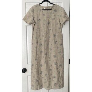 Talbots Beige Floral Maxi Dress